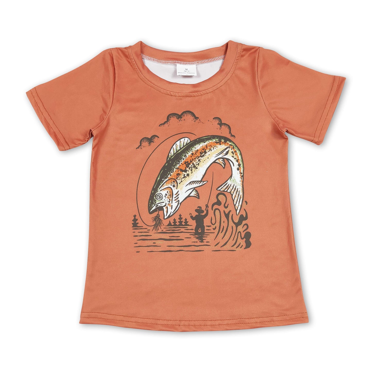 Short sleeves fishing kids boys hunting shirt