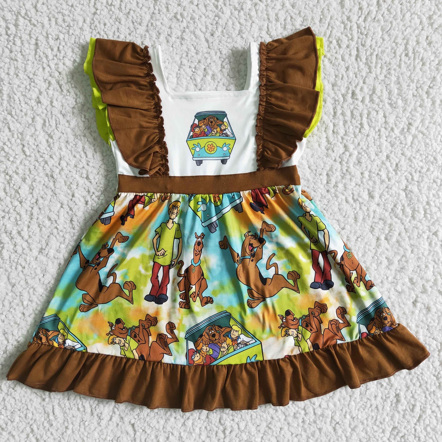 Flutter sleeve mystery baby girls summer dresses