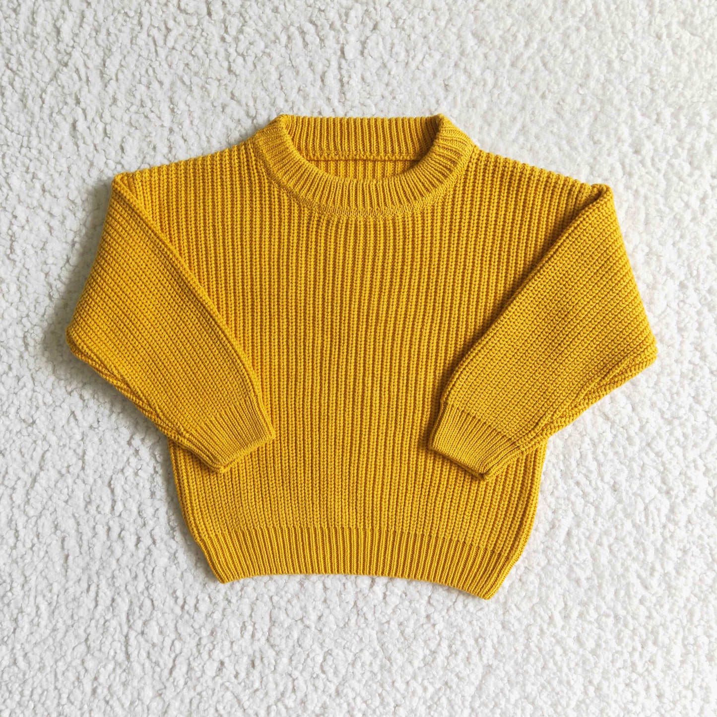 Mustard cotton winter sweater