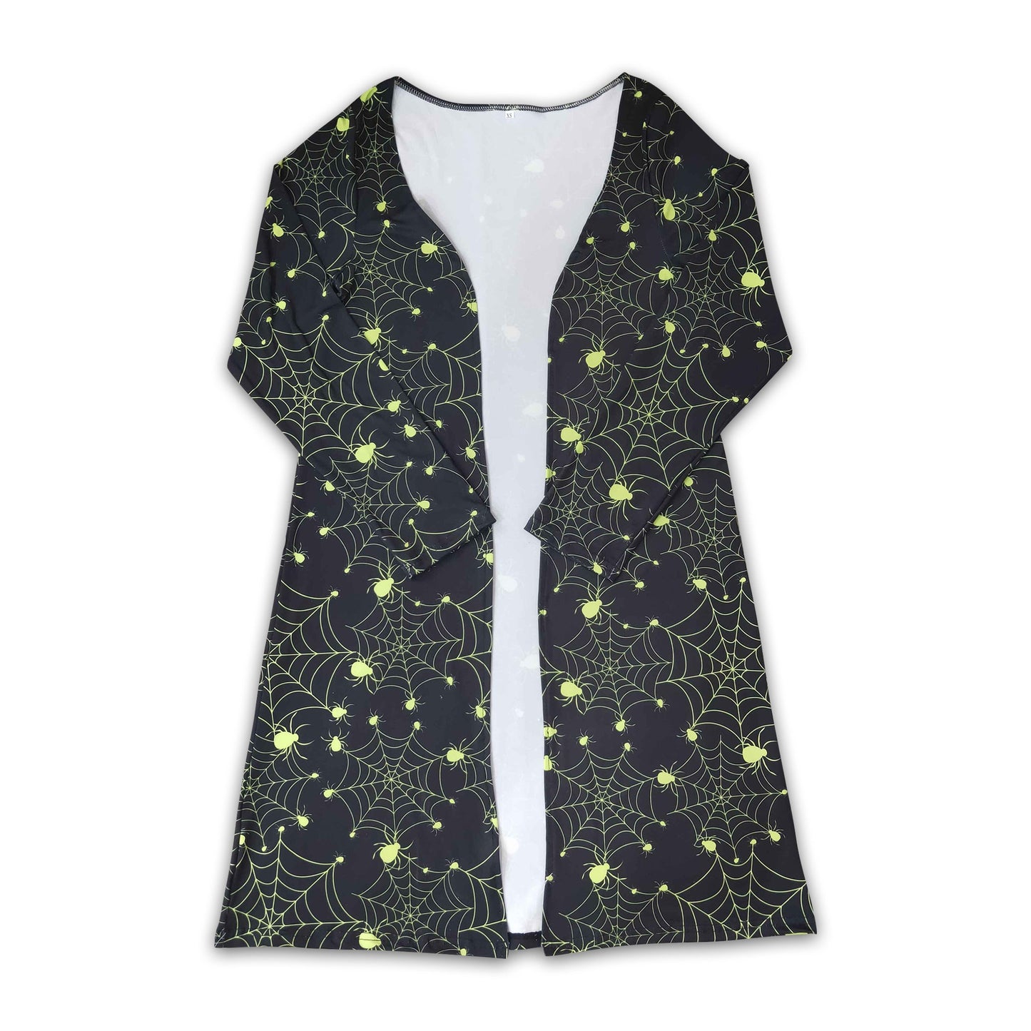 Spiderweb mommy and me clothes adult Halloween cardigan