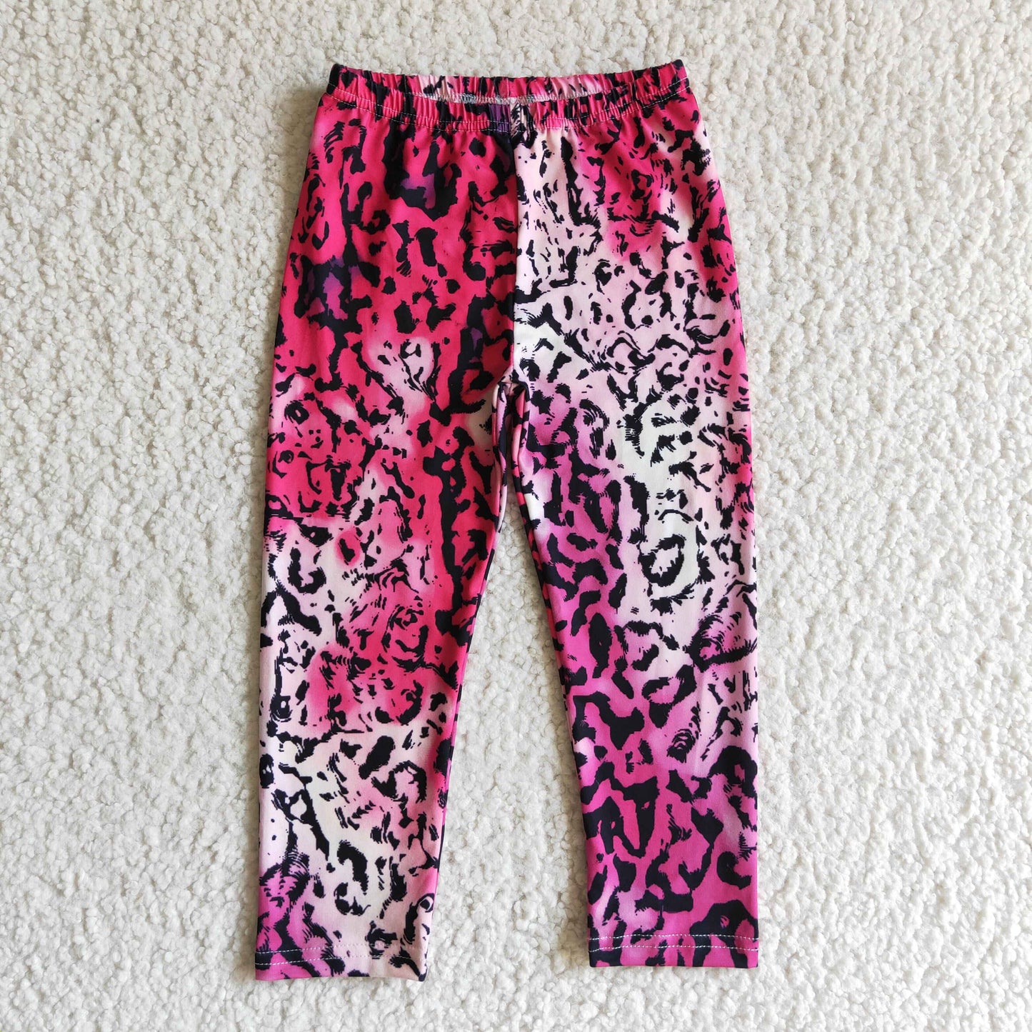 Hot pink leopard baby girls icing leggings
