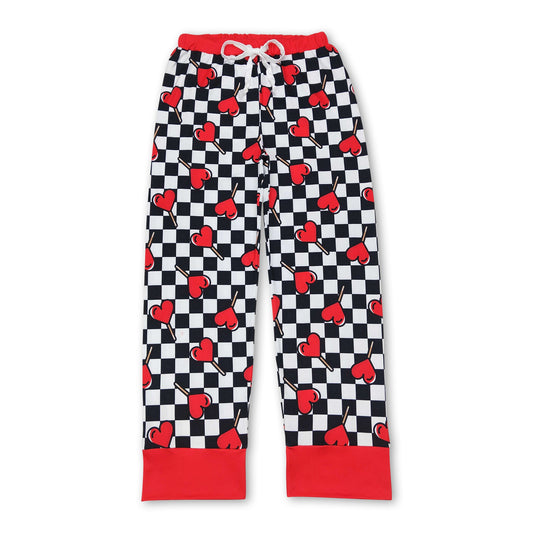 Heart lollipop adult women valentines sleepwear bottom