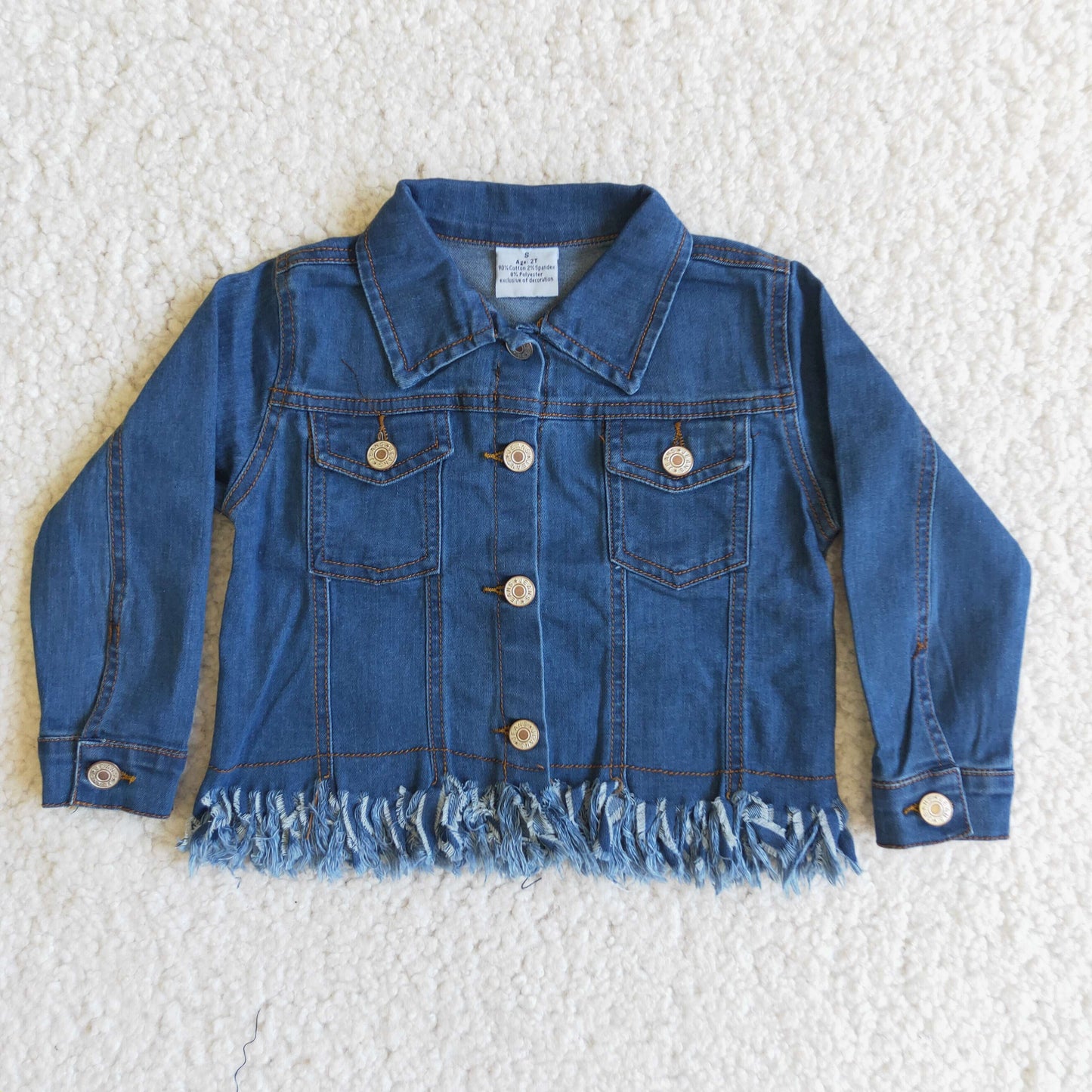 Tassels girls denim jackets