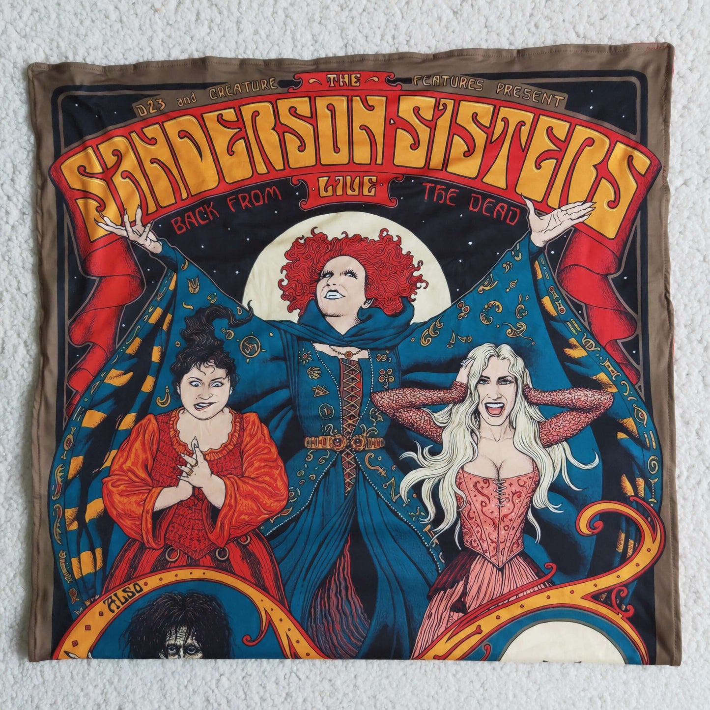 Halloween witches print milk silk and minky dots blankets