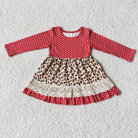 Girl Dot Leopard Dresses