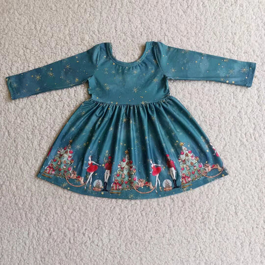 Cute long sleeve baby girls Christmas dresses