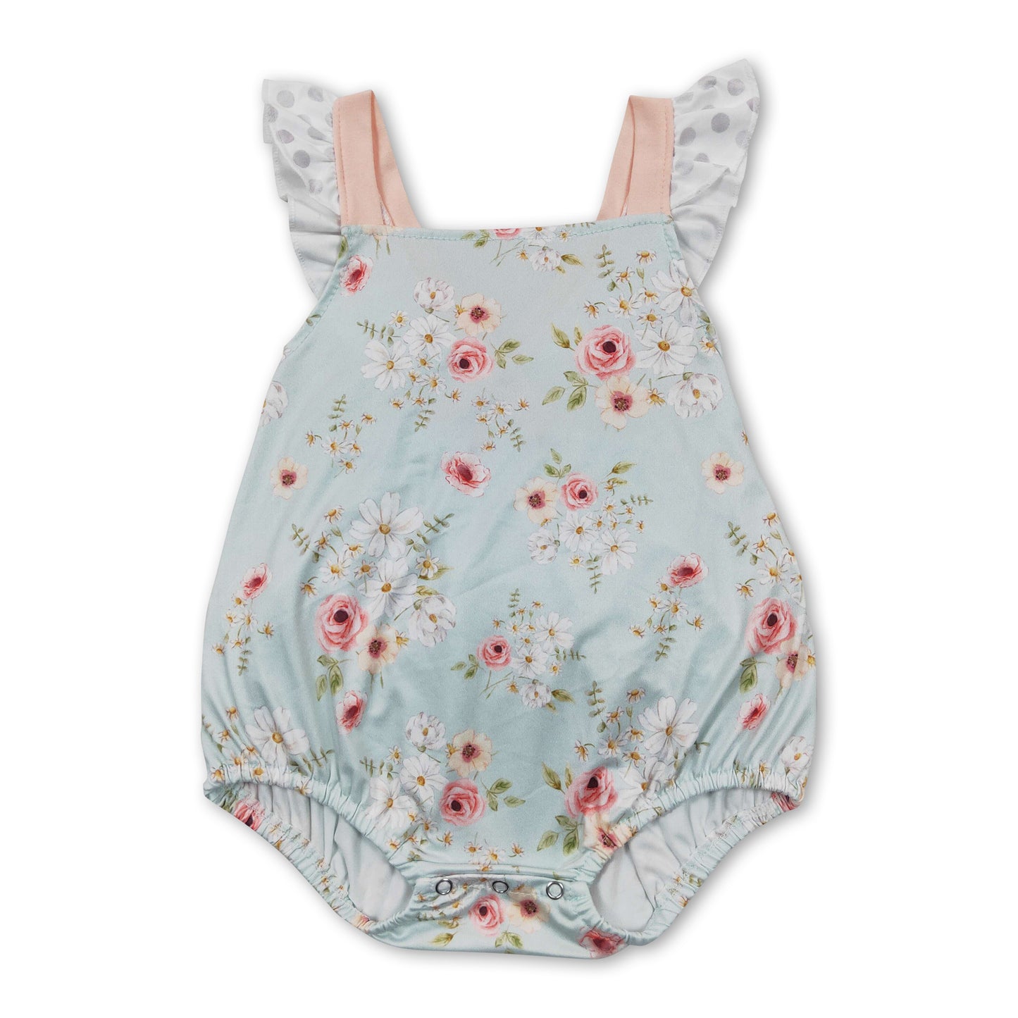 Floral bubbles baby girls spring romper ship from US