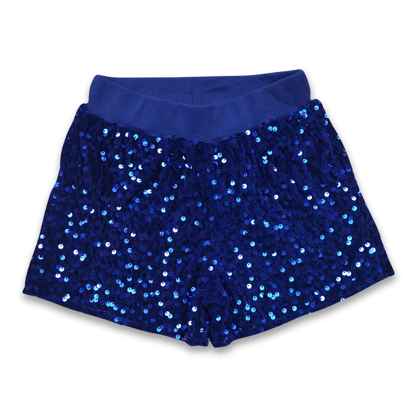 Blue sequin lining baby girls shorts ship from US