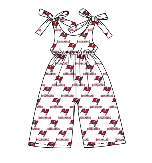 Deadline July 15 2025 red flag straps girls team jumpsuit