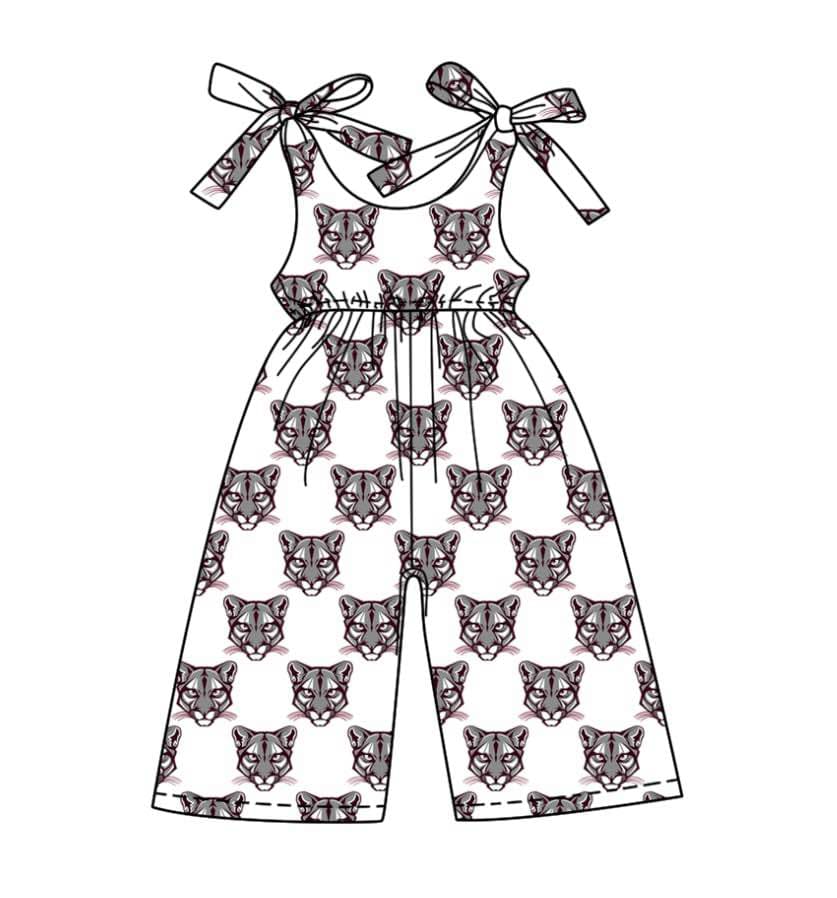 Deadline July 15 2025 white grey straps girls team jumpsuit
