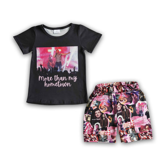 More than my hometown shirt shorts kids singer outfits