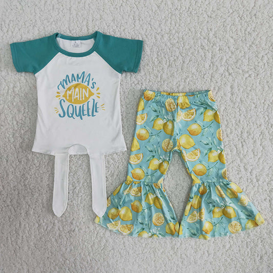 Girl Lemon Bell Bottom Outfit