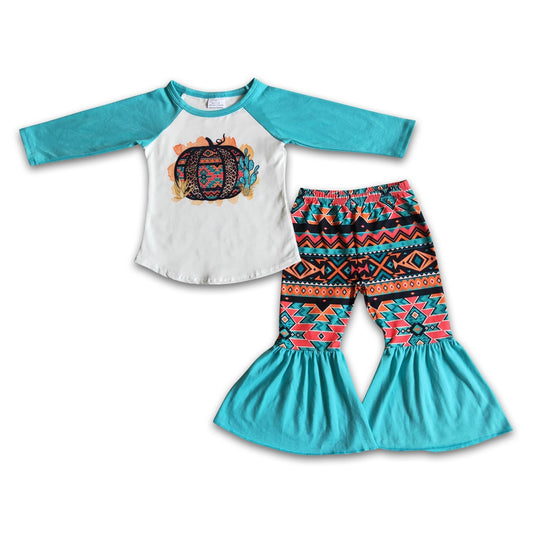 Girl Pumpkin Aztec Outfit