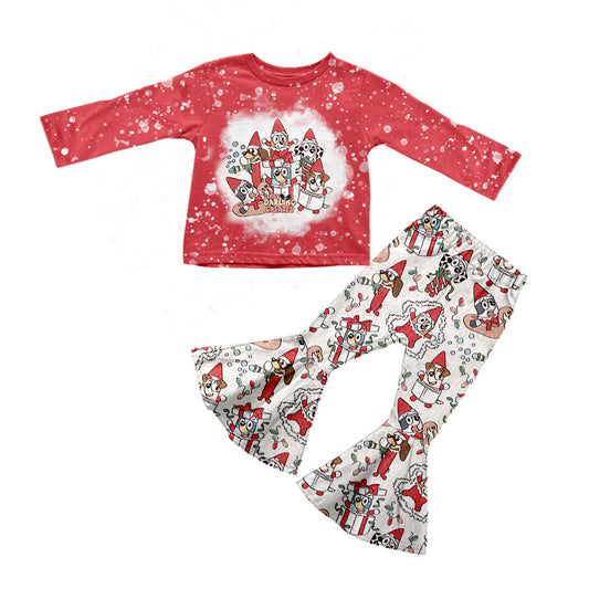 MOQ 5 Christmas hat dogs kids girls outfits