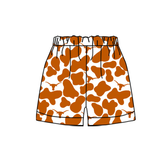 MOQ 3 pcs Bull skull camo kids boys team shorts