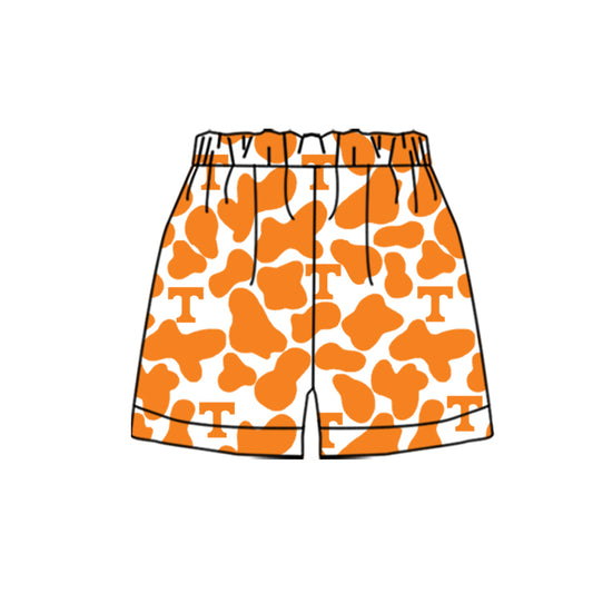 MOQ 3 pcs T yellow camo kids boys team shorts