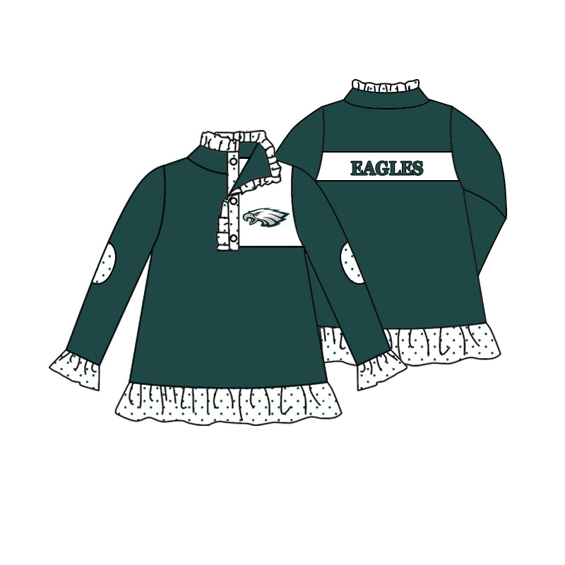 MOQ 5 eagles kids girl team pullover