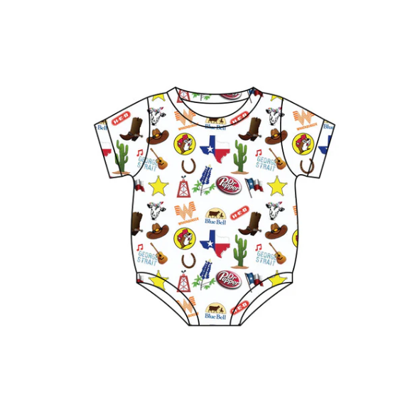 Deadline May 29 short sleeves cactus baby boy romper