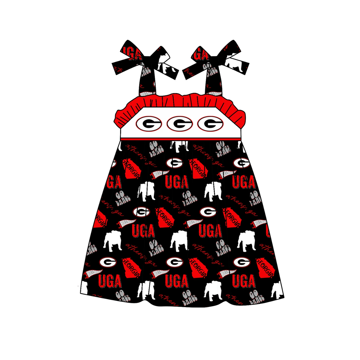 MOQ 3 pcs straps G dog girls team dress