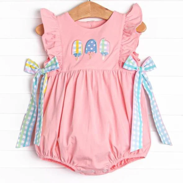 Deadline  Feb 1  flutter sleeves ice cream baby girls summer romper