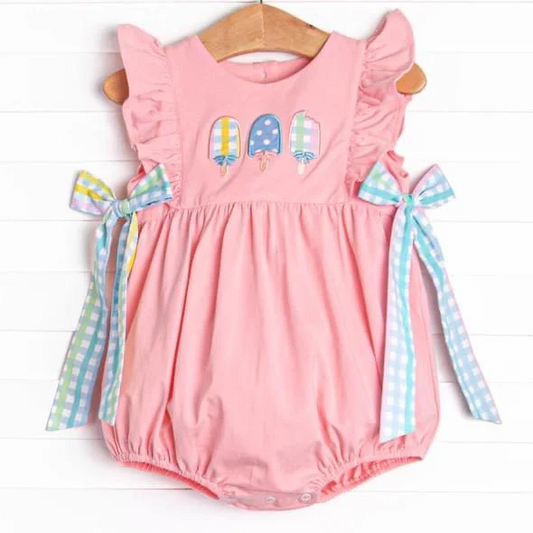 Deadline  Feb 1  flutter sleeves ice cream baby girls summer romper