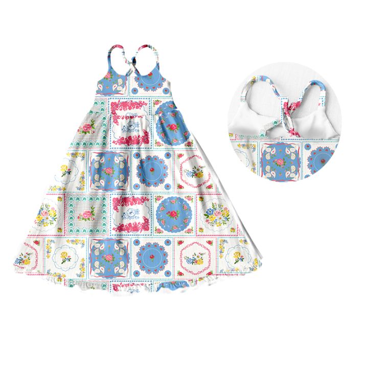 Deadline Aug 2 floral backless baby girls dresses