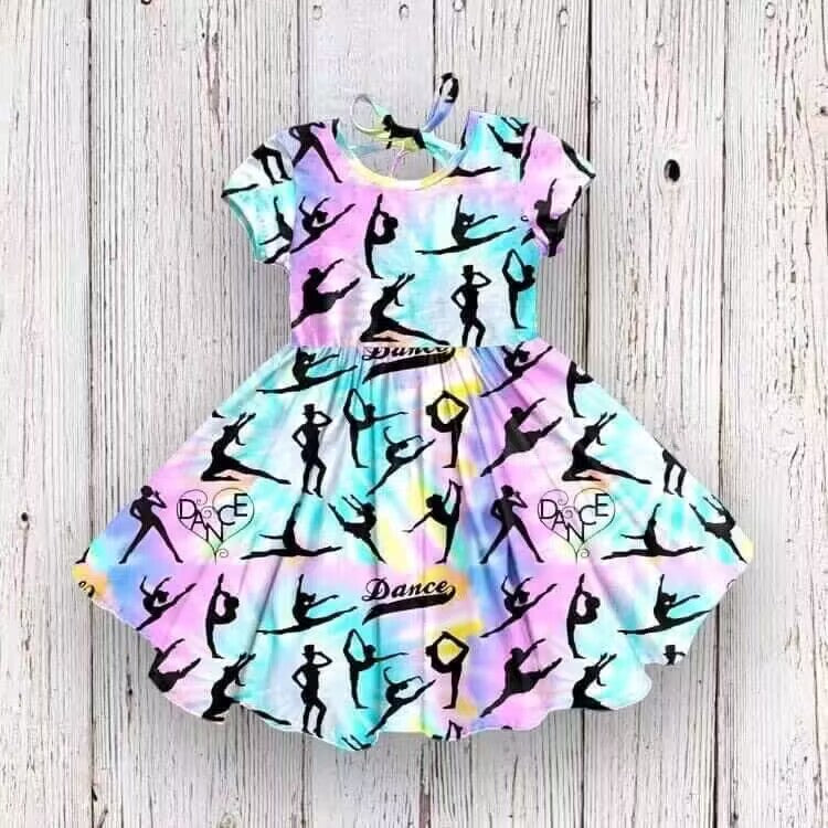 Deadline Aug 5 short sleeves dance baby girls dresses