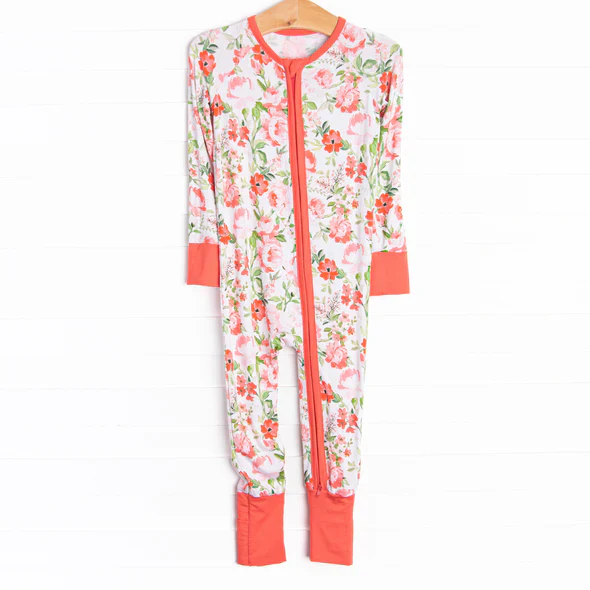 Deadline Aug 6 floral long sleeves ruffle girls zipper romper