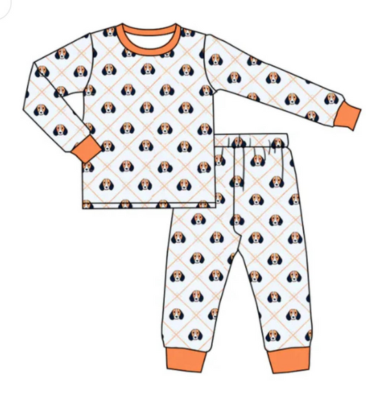 Deadline Aug 17 long sleeves dog kids boys team pajamas