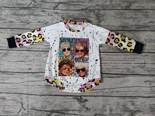 Deadline Aug 22 long sleeves leopard bleached baby romper