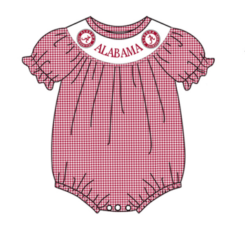 Deadline Aug 25 short sleeves stripe A baby girls team romper