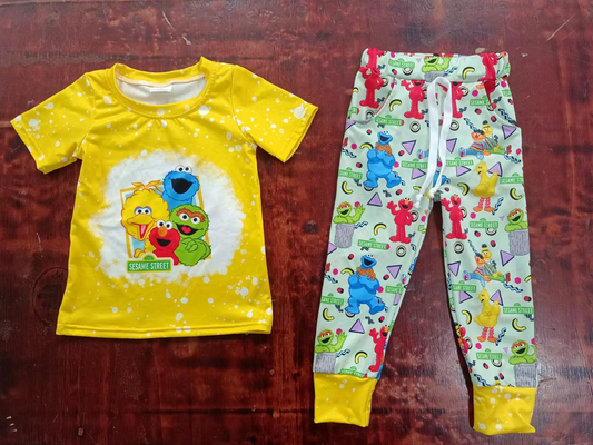 Deadline Aug 30 yellow bleached top cookie pants boys clothes