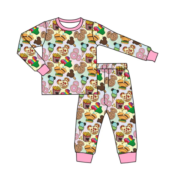 Deadline Sept 2 mouse snacks kids girls pajamas