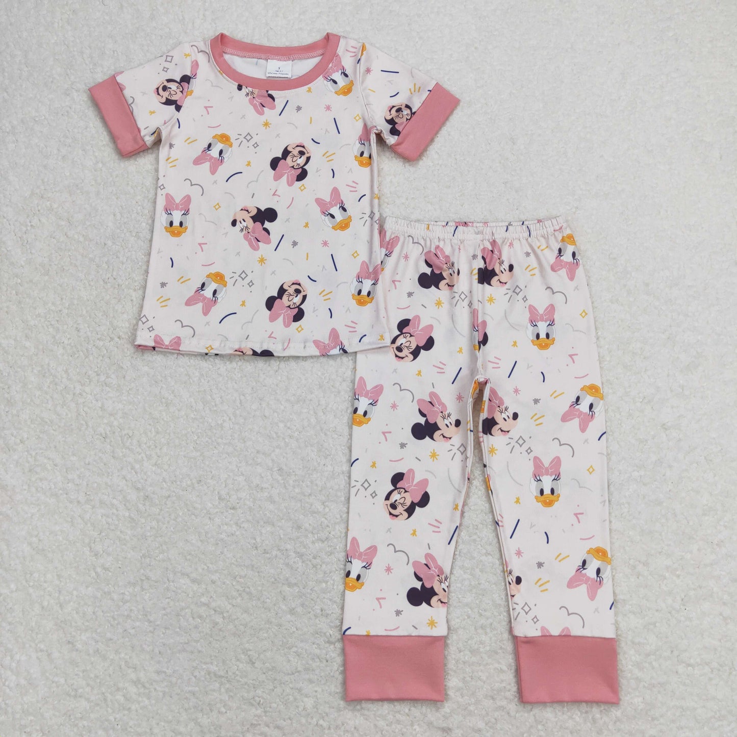 Deadline Sept 4 short sleeves mouse duck girls pajamas