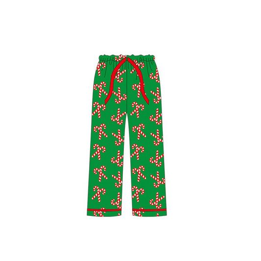 Deadline Sept 9 green candy cane adult women Christmas pants