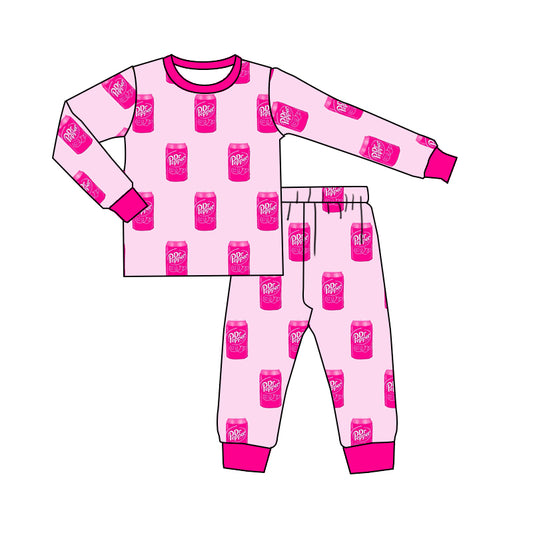 Deadline Sept 13 pink long sleeves kids girls bamboo pajamas