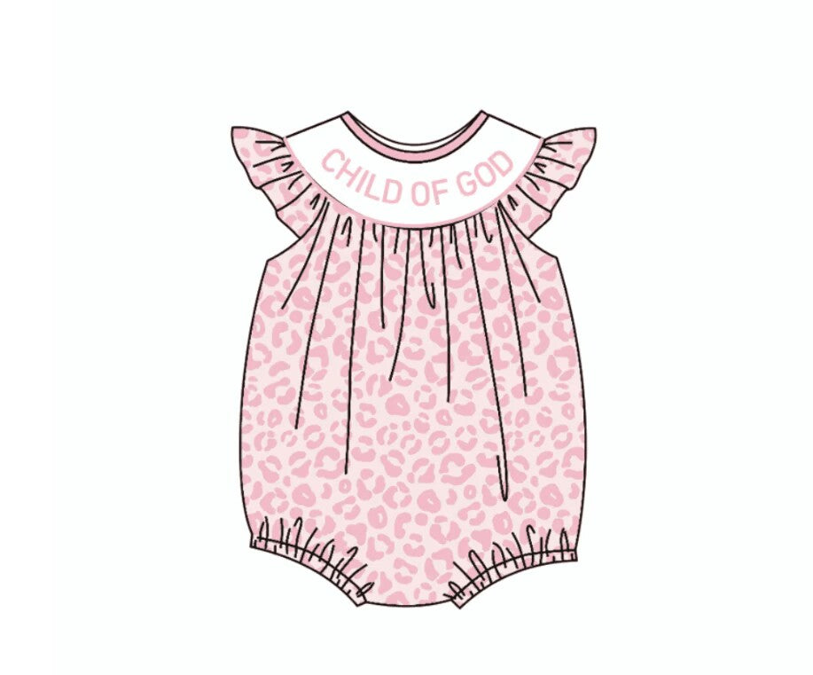 Deadline Sep 17 Leopard child of god baby girls romper