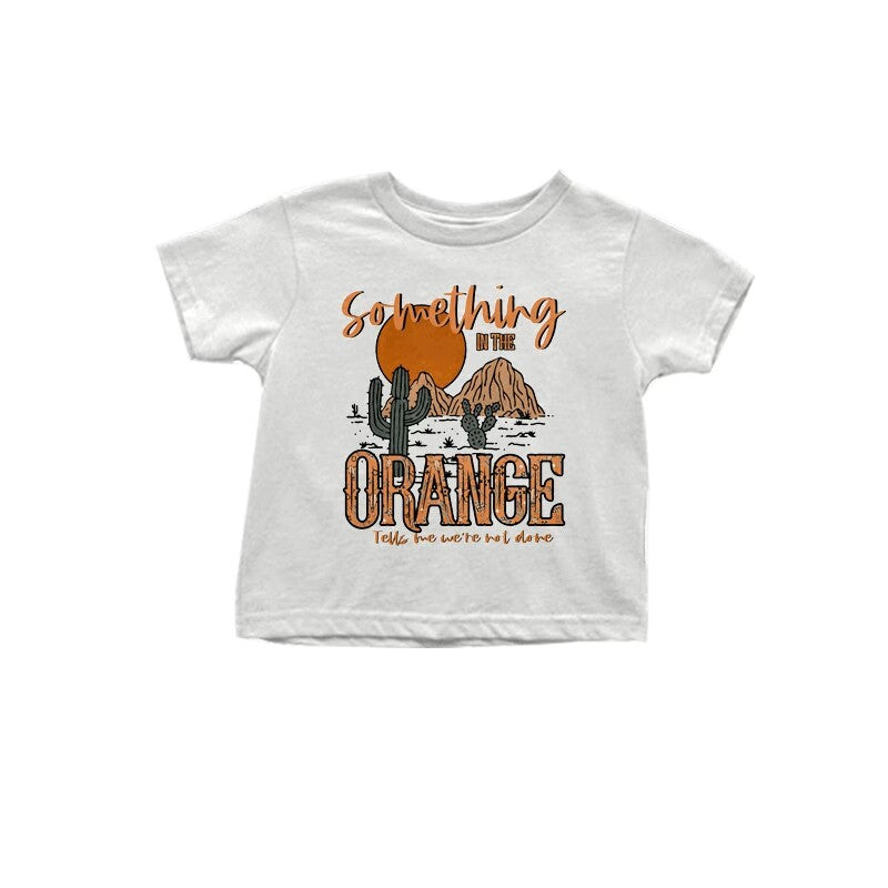 Deadline Sep 17 orange sun cactus baby kids western shirt