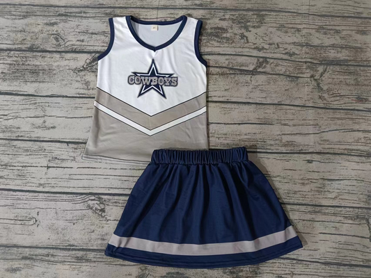 Deadline Sep 29 cowboy star top skirt girls team outfits