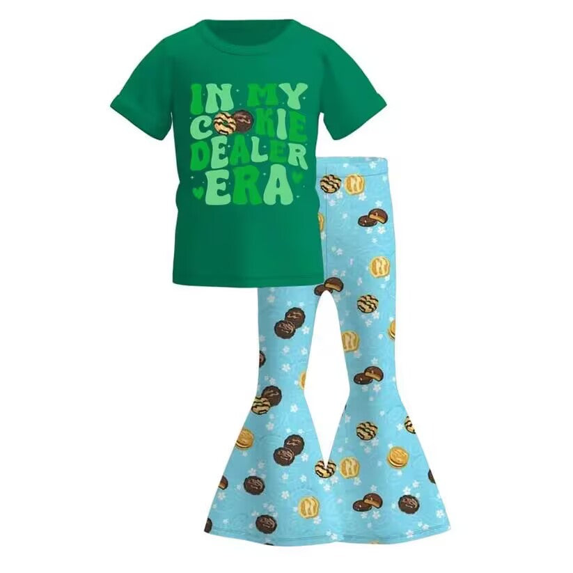 Deadline Oct 3 green cookie top bell bottom pants girls clothes