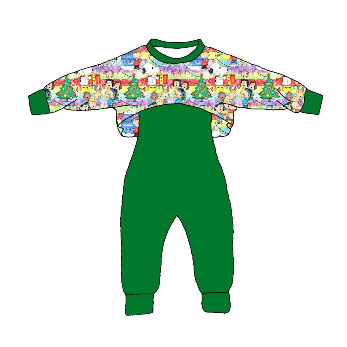 Deadline Oct 15 Christmas tree top green jumpsuit girls clothes