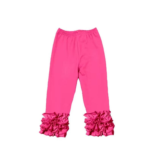 Deadline Oct 27 hot pink girls icing ruffle leggings