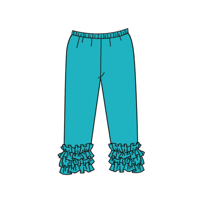 Deadline Oct 27 teal girls icing ruffle leggings