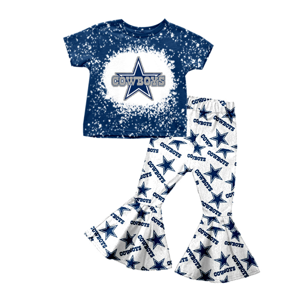 Deadline Nov 2 blue bleached cowboy top pants girls team clothes