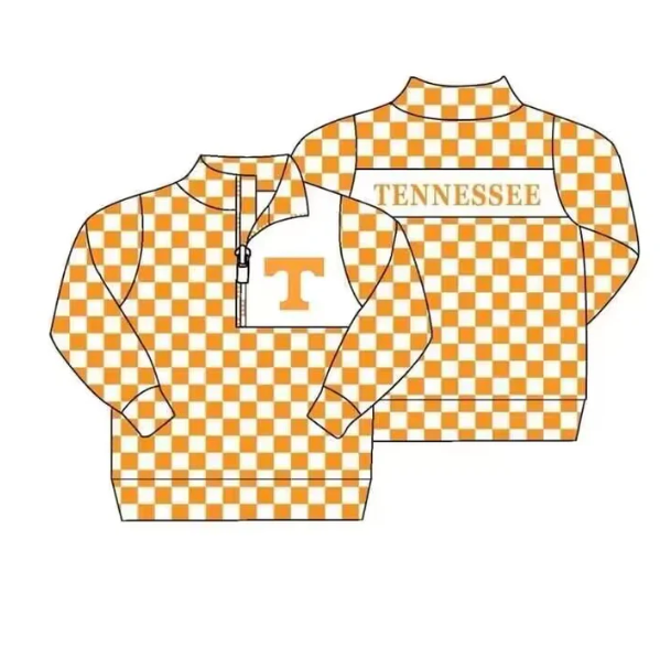 Deadline Nov 29 yellow plaid T baby kids team pullover