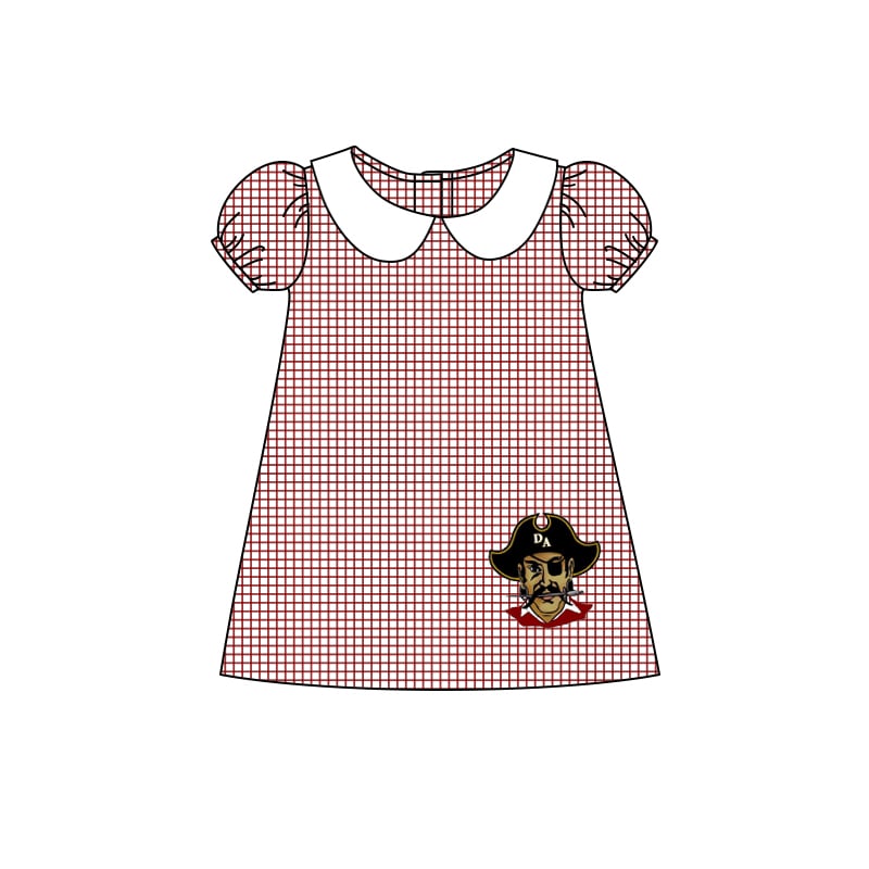 Deadline Dec 2 Plaid short sleeves kids girls team dresses