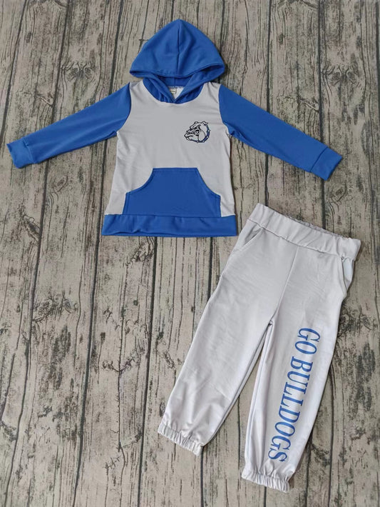 Deadline Dec 2 blue grey dot hoodie pants kids team outfits