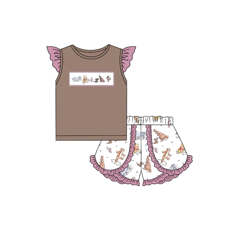 Deadline  Jan 25 flutter sleeves bear top shorts girls clothes