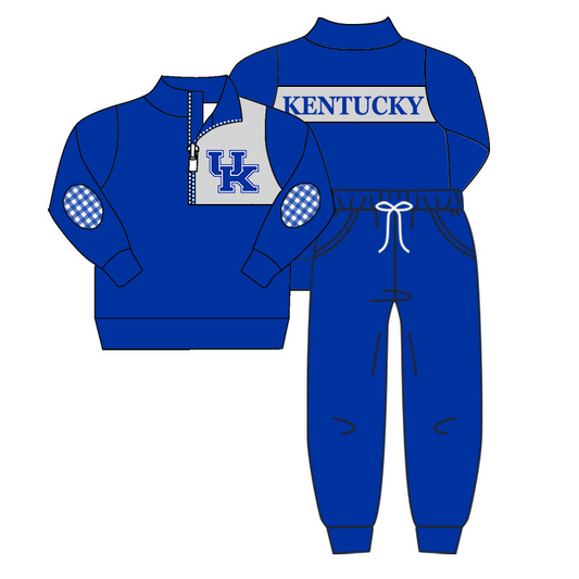 Deadline Feb 1 U K pullover top blue pants kids team outfits