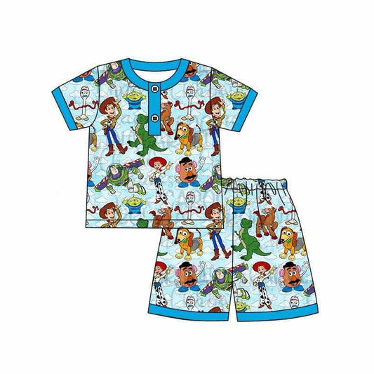 Deadline  Feb 1 short sleeves dinosaur toy kids boys pajamas